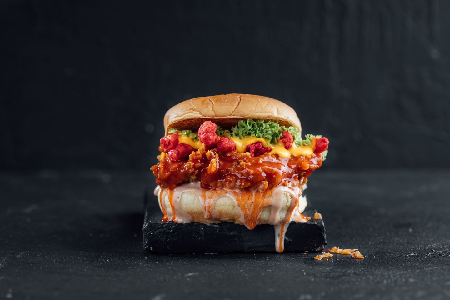 Buffalo Crunchy Chicken Burger