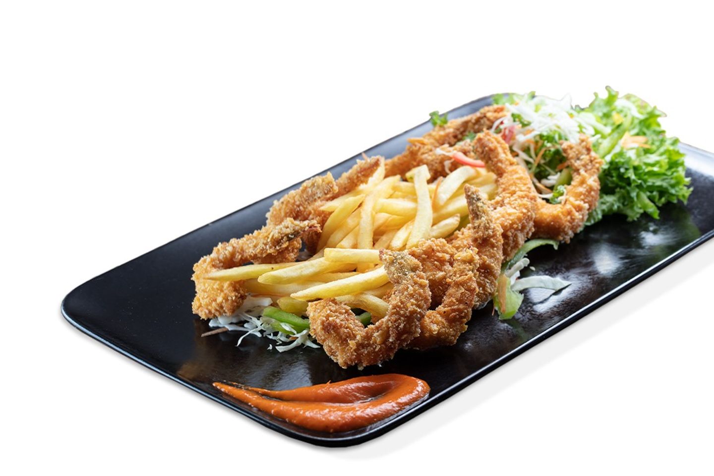 Golden Fried Prawns