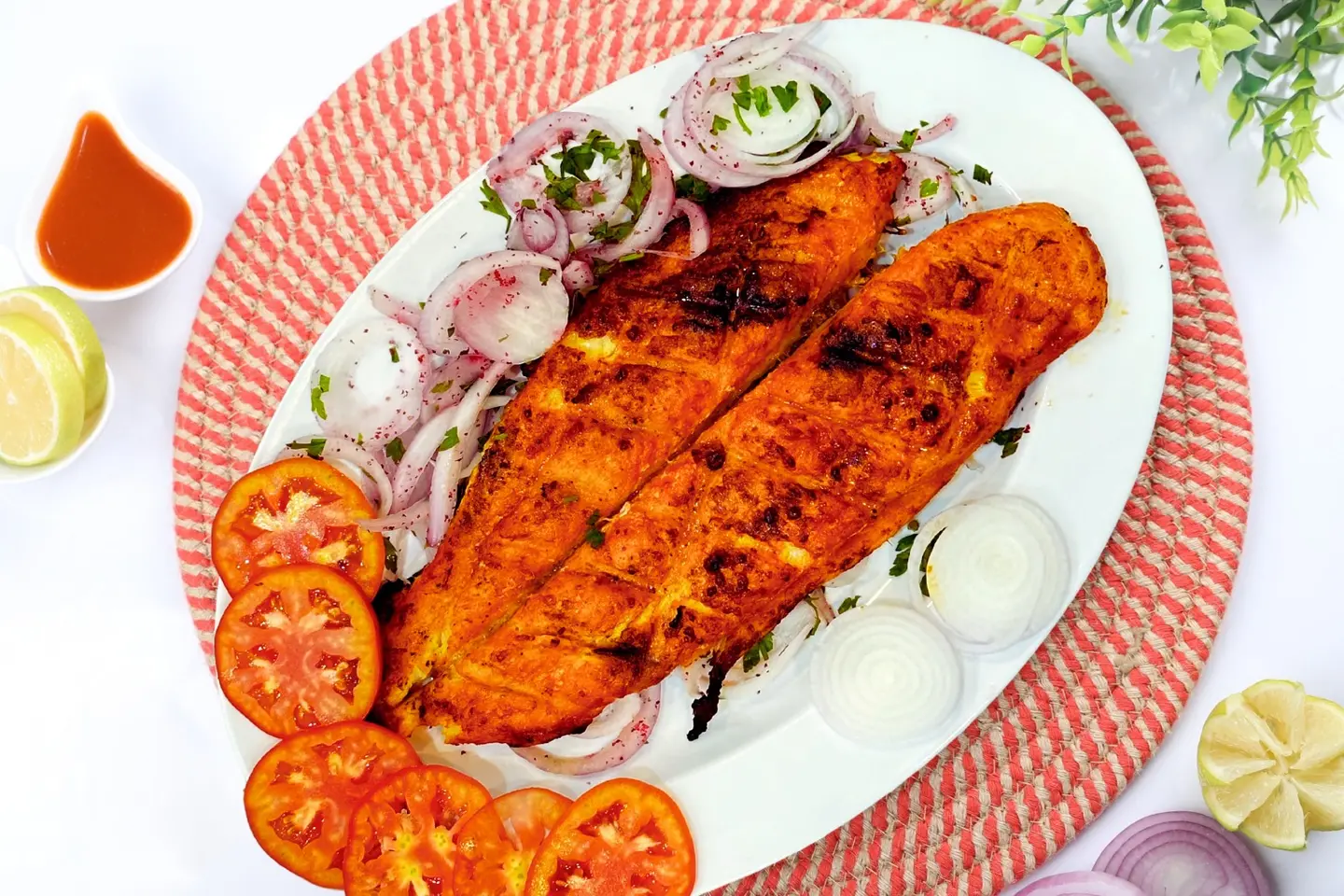 سمك فيليه مشوي سادة