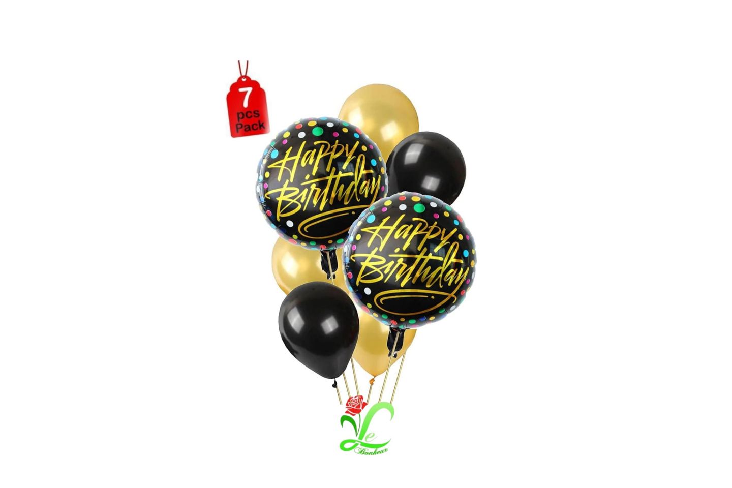 Black Happy Balloon Bouquet