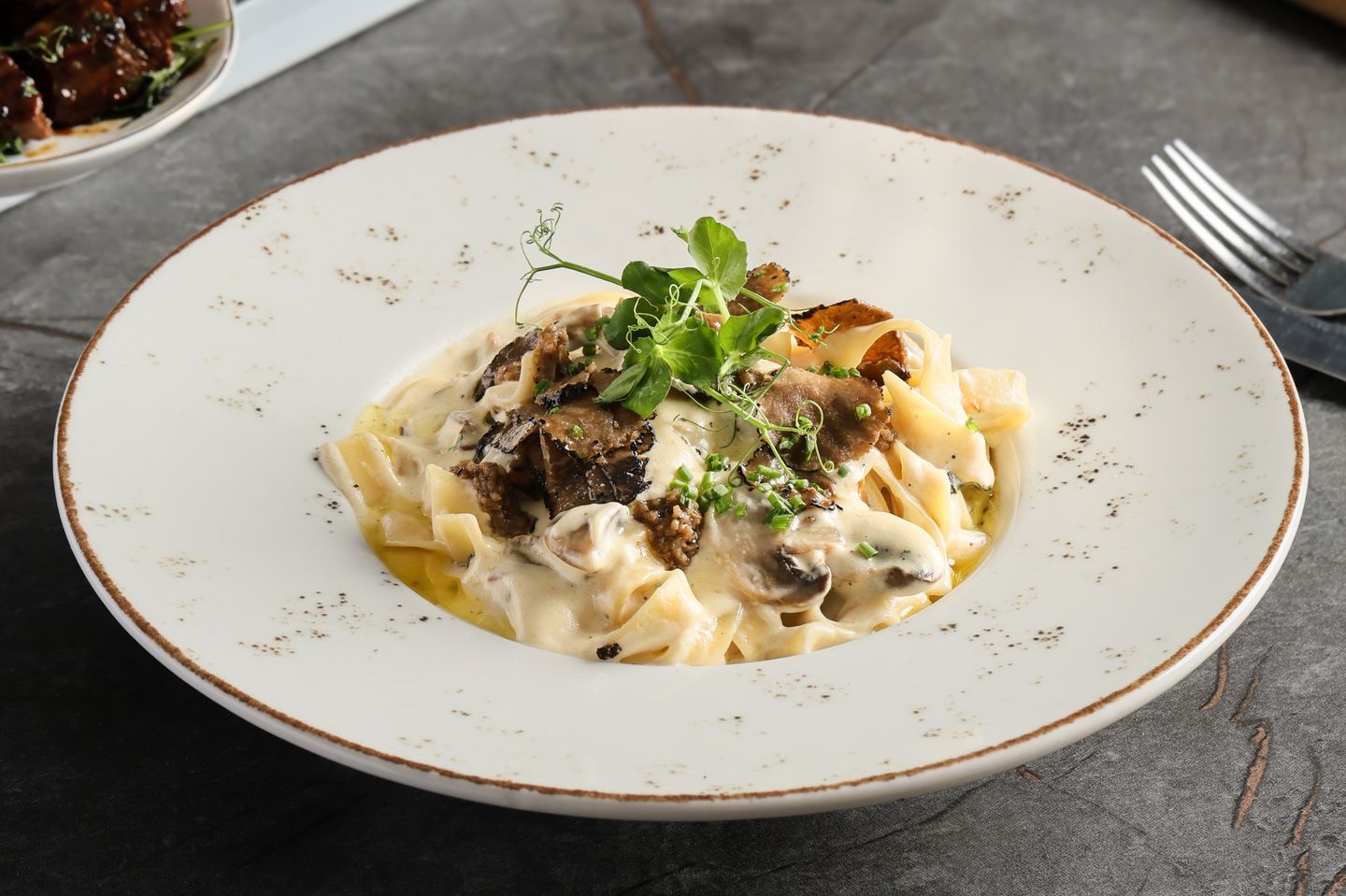 Fettouccini Truffle Mushroom Pasta