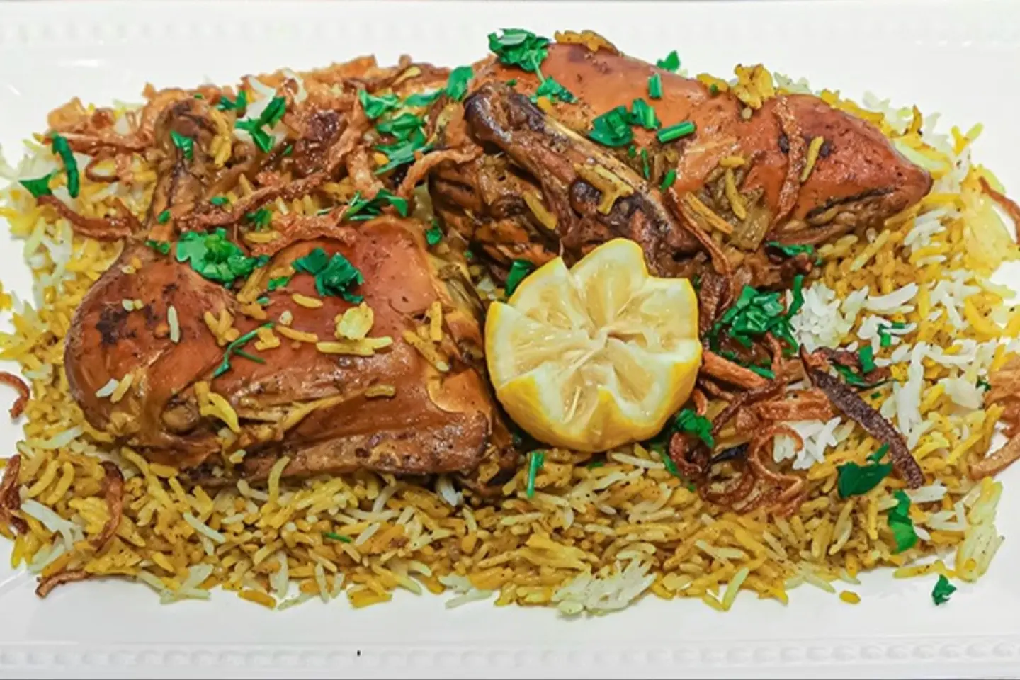 مشخول دجاج نص حبه