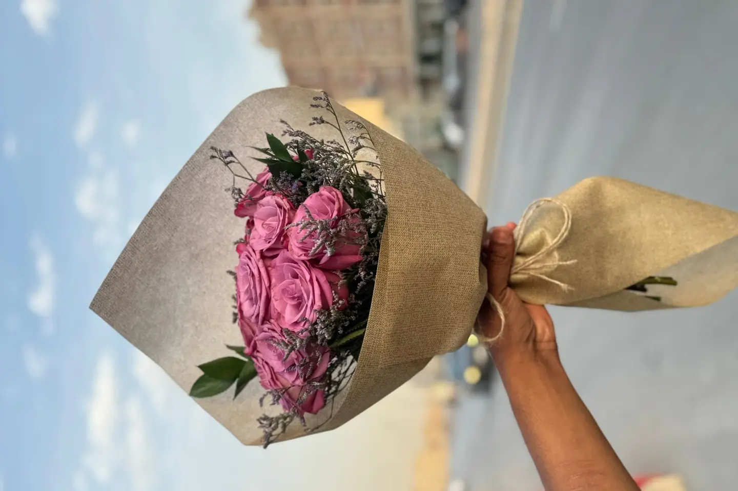 باقة جوري طبيعي