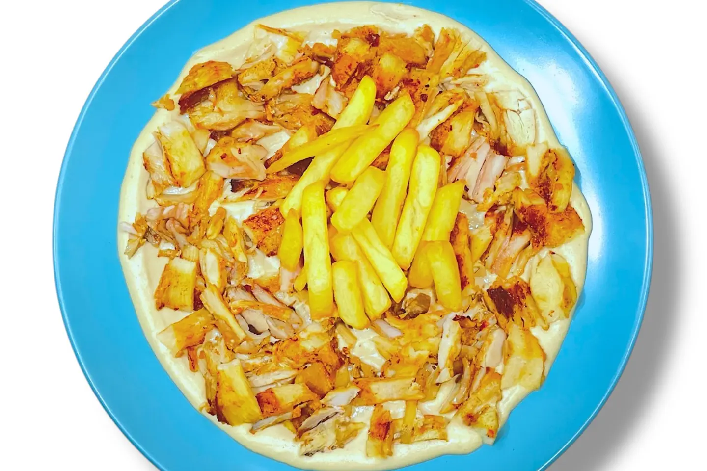 صحن عربي دجاج مفروط بالحمص