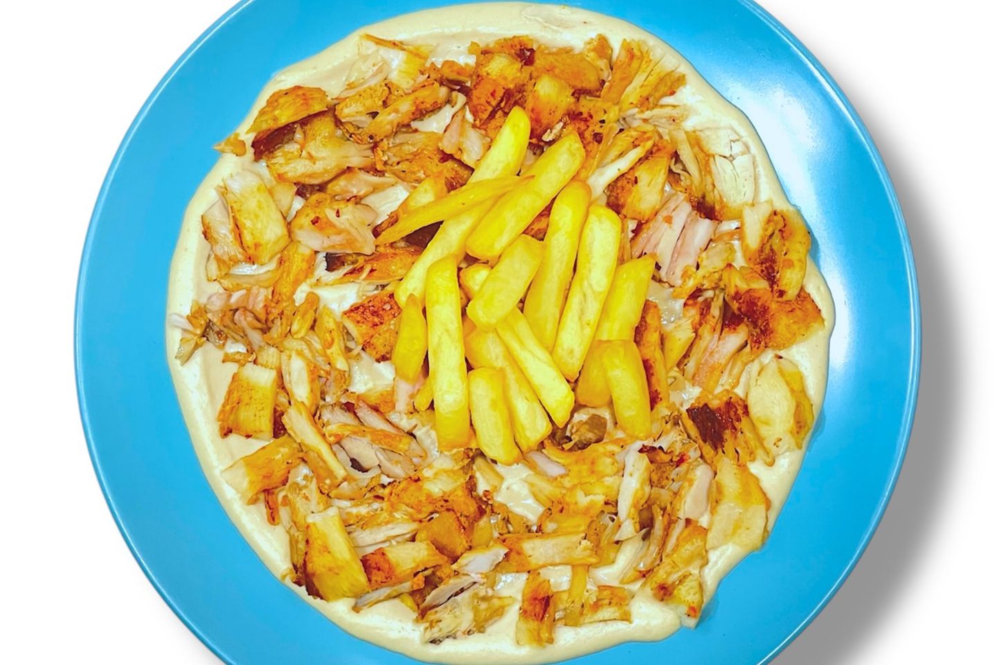 صحن عربي دجاج مفروط بالحمص