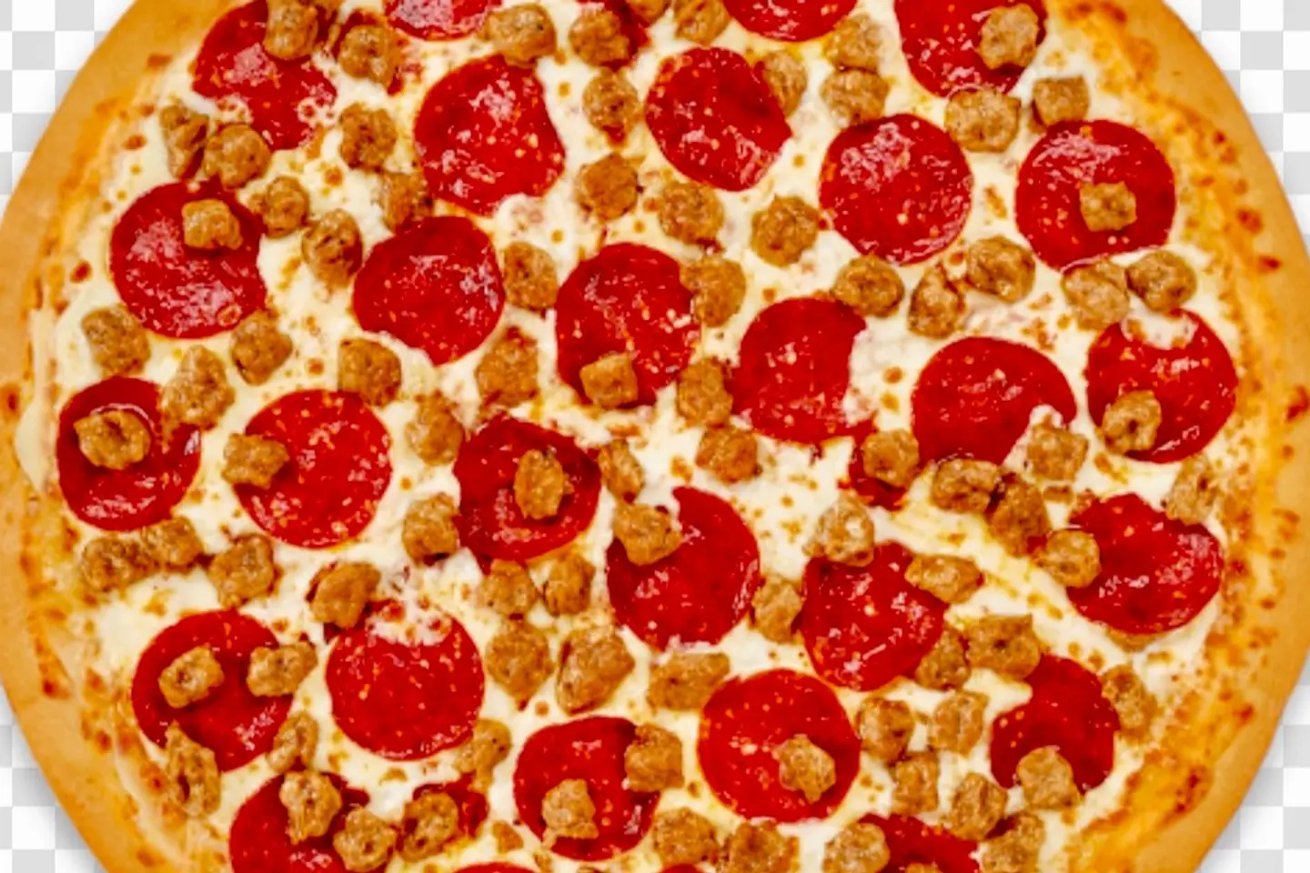 بيتزا دجاج مع ببروني