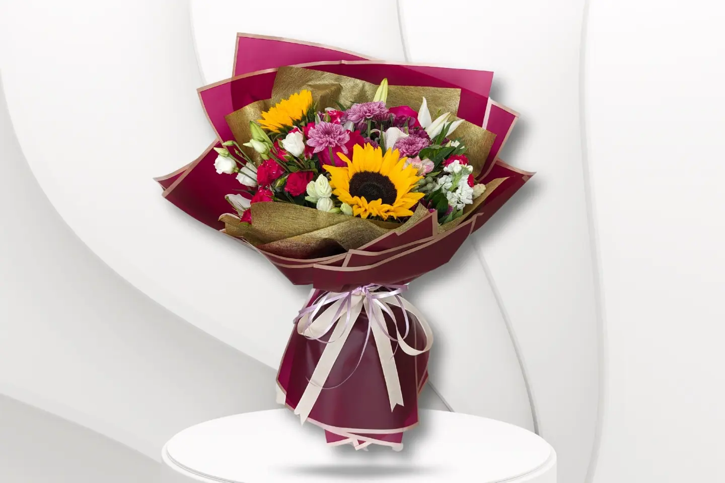 Golden Sunflower Bouquet