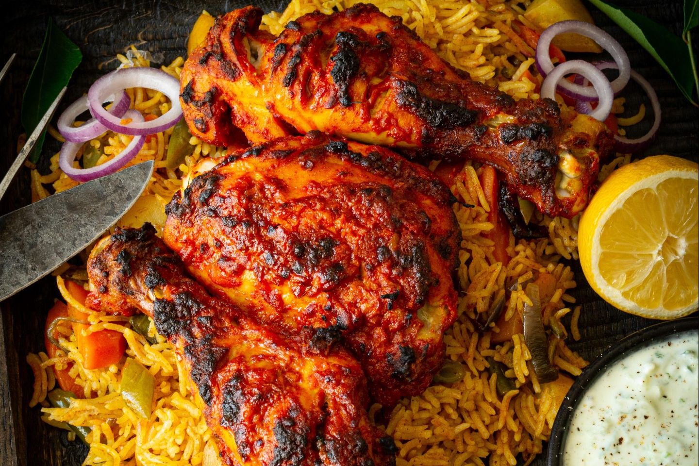 برياني دجاج تندوري