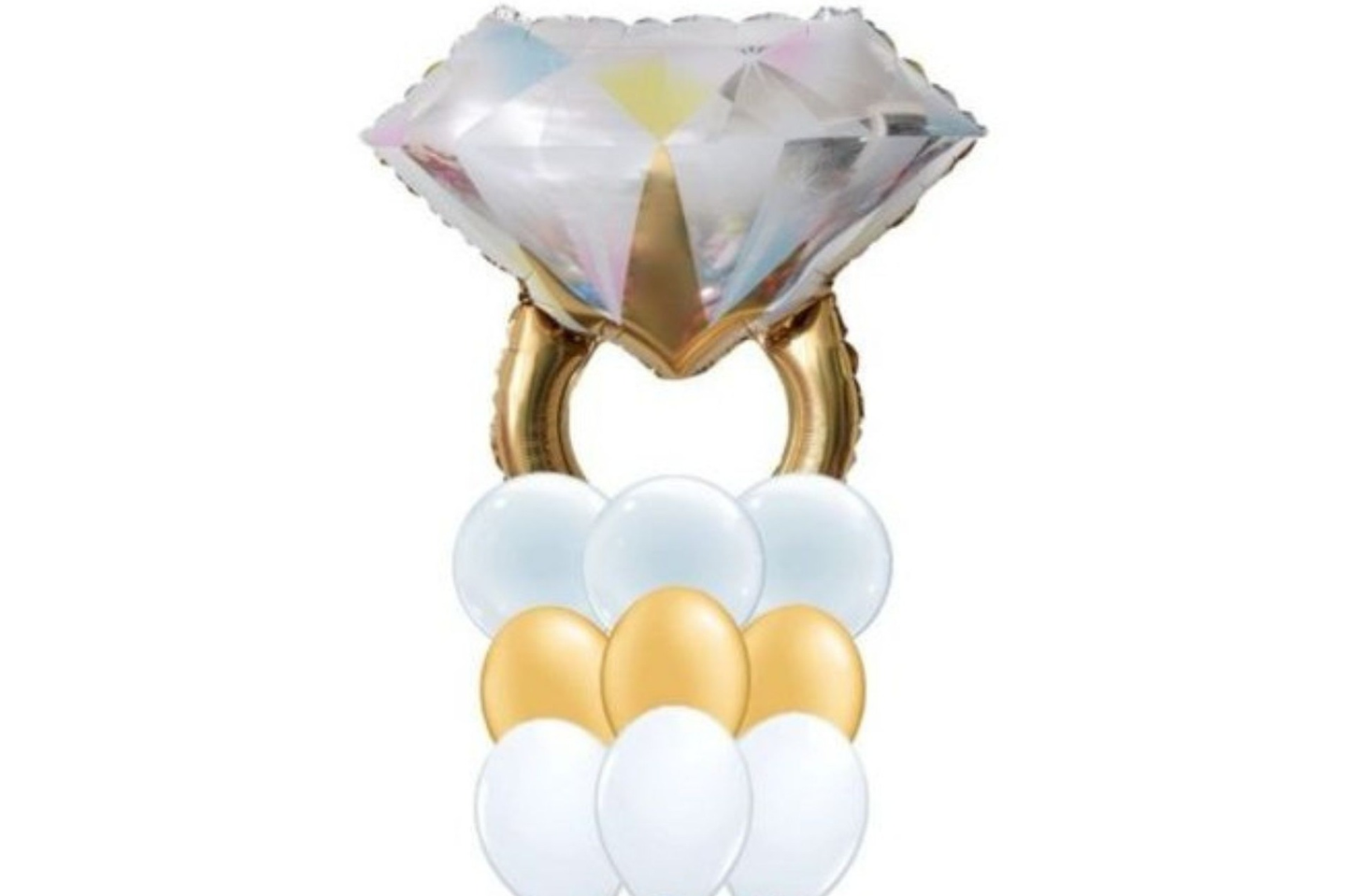 باقة خاتم زواج ذهبي