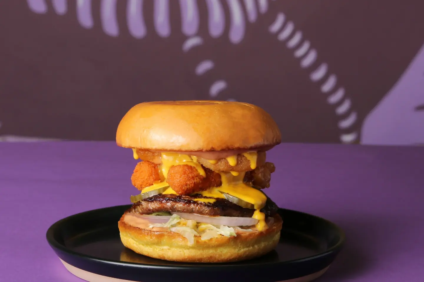 Meal Burger At Midnight