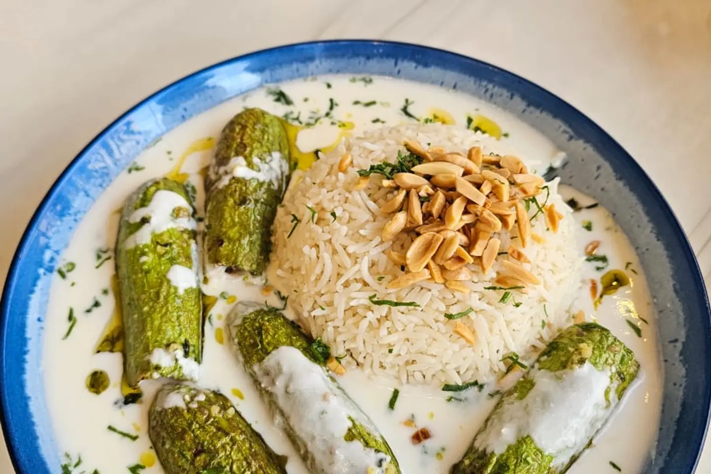 Sheikh Mahshi Cooked With Milk + Rice With Vermicelli