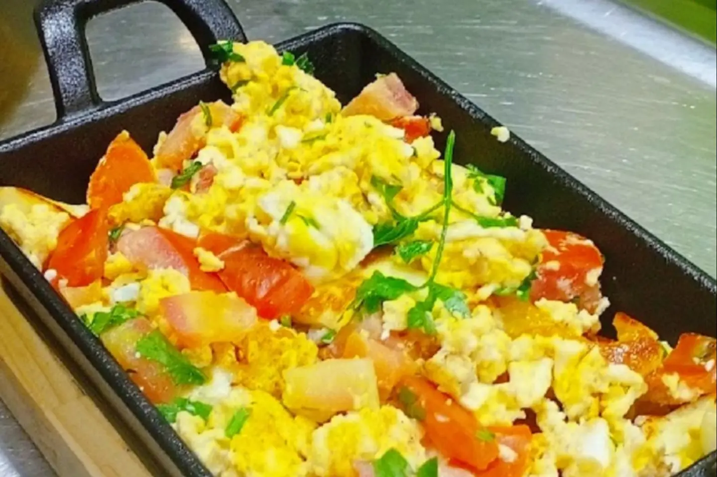 Halloumi And Egg Plate