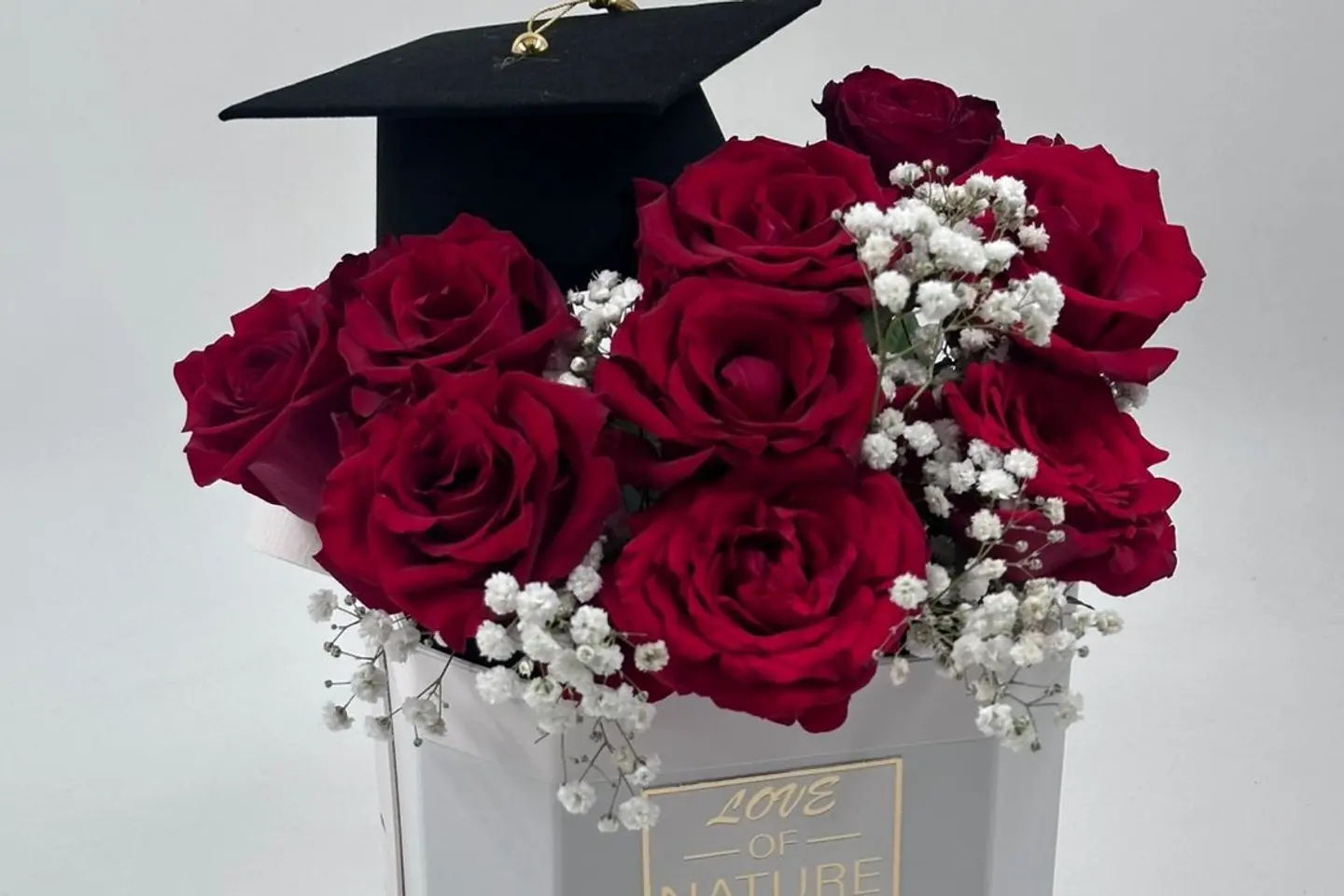 Box Flower Red Graduation