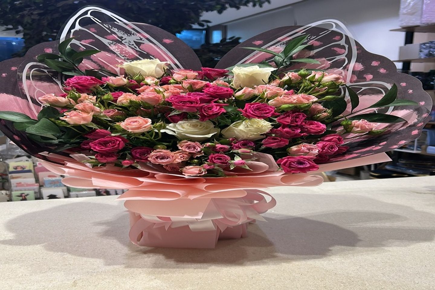 Pink Butterfly Bouquet
