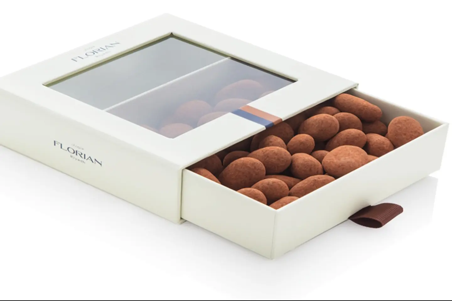 Almond Dragee With Cocoa Powder