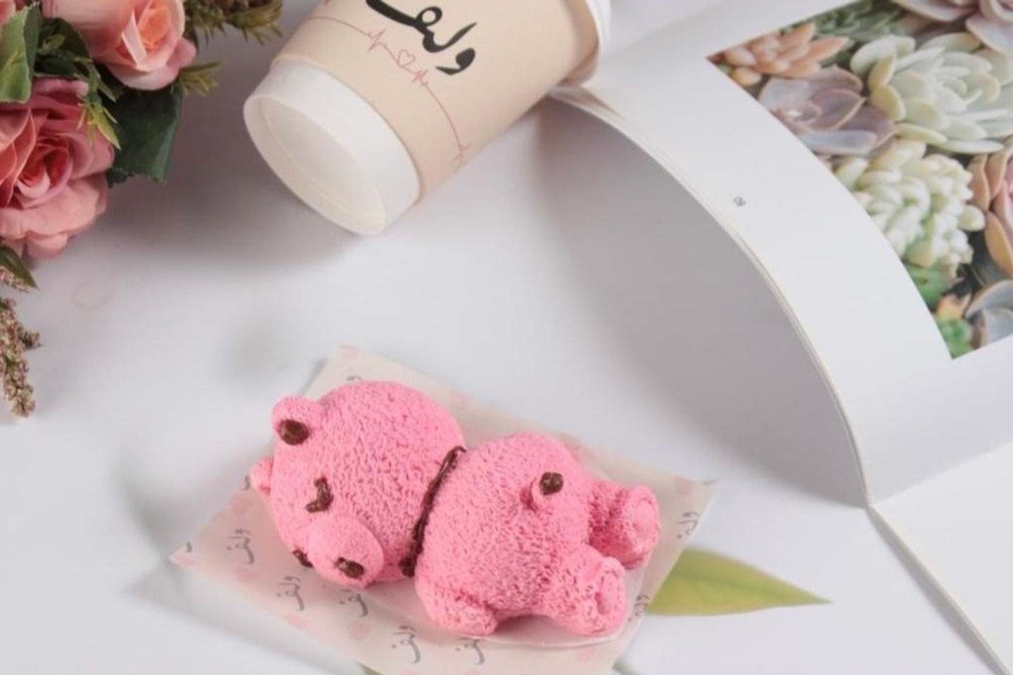 Sleeping Pink Bear Cake