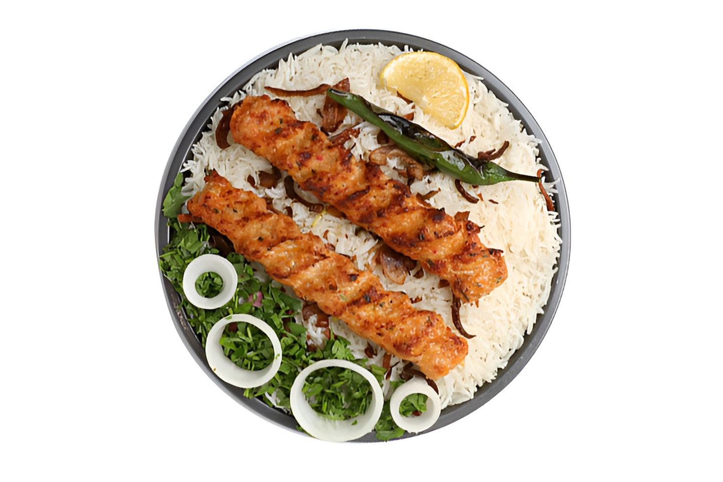 Chicken Kebab With Rice