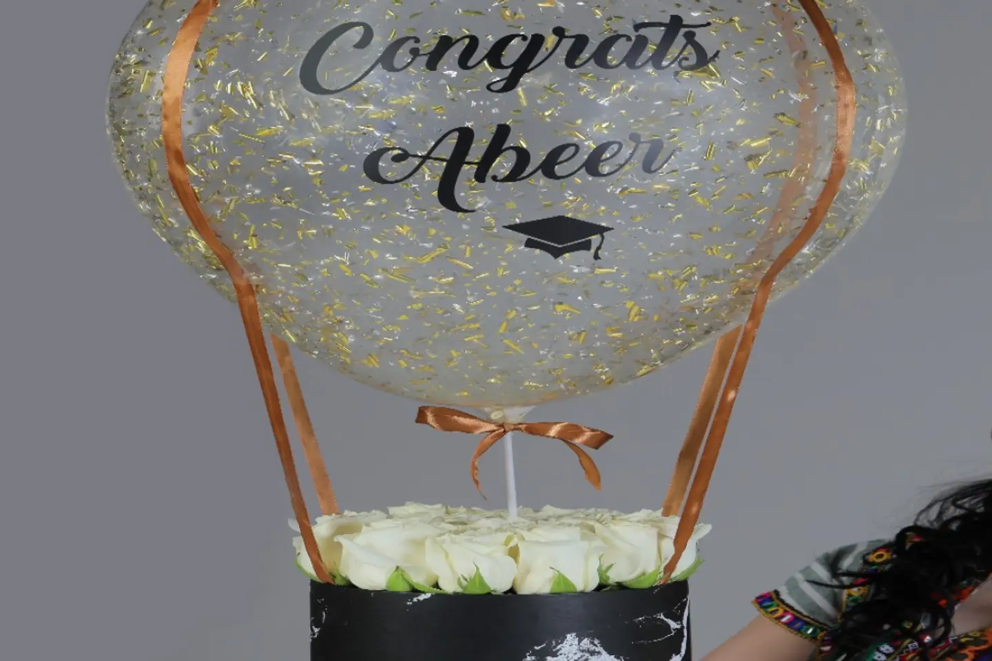 Natural Flower Graduation Box