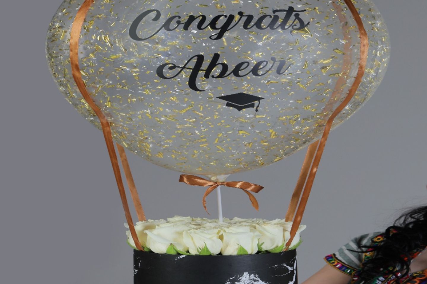 Natural Flower Graduation Box