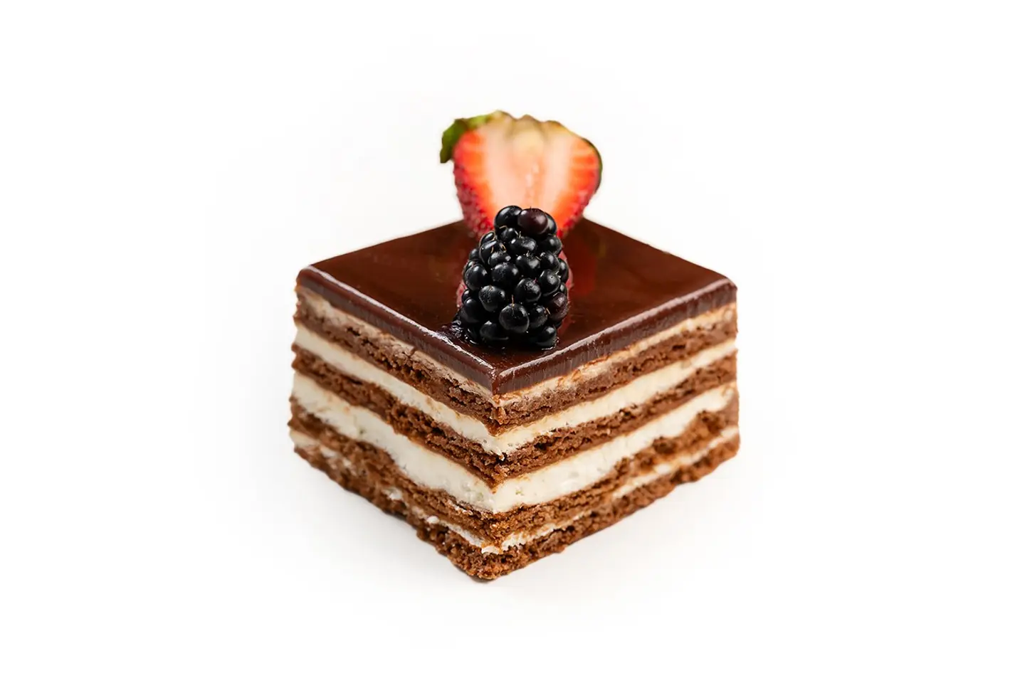 شيشاني شوكولا مربع مع الفواكه