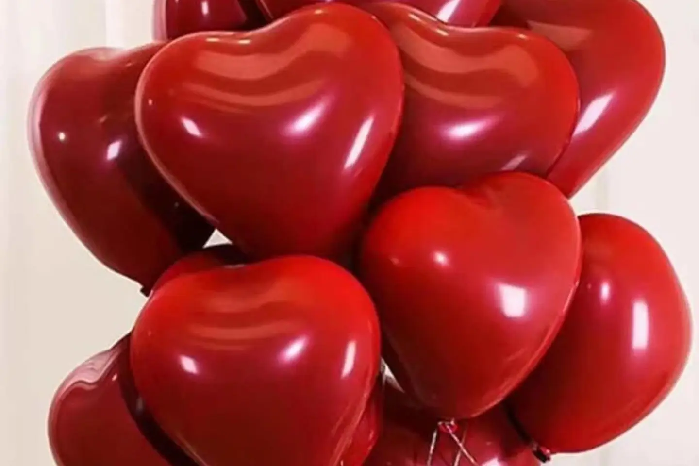 Heart Colored Helium