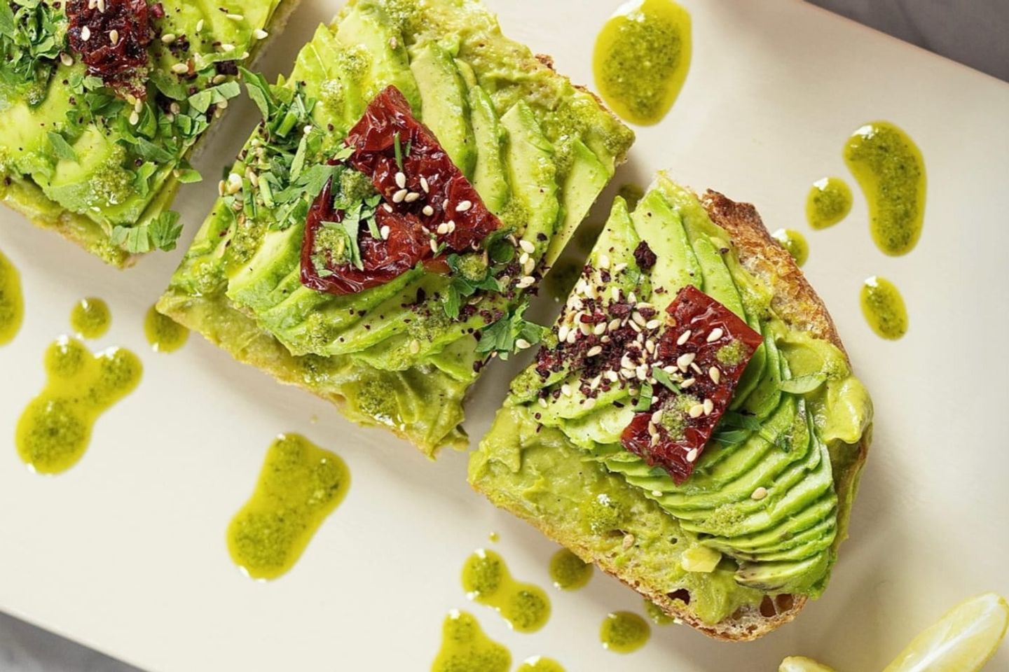 Pesto Avocado Toast