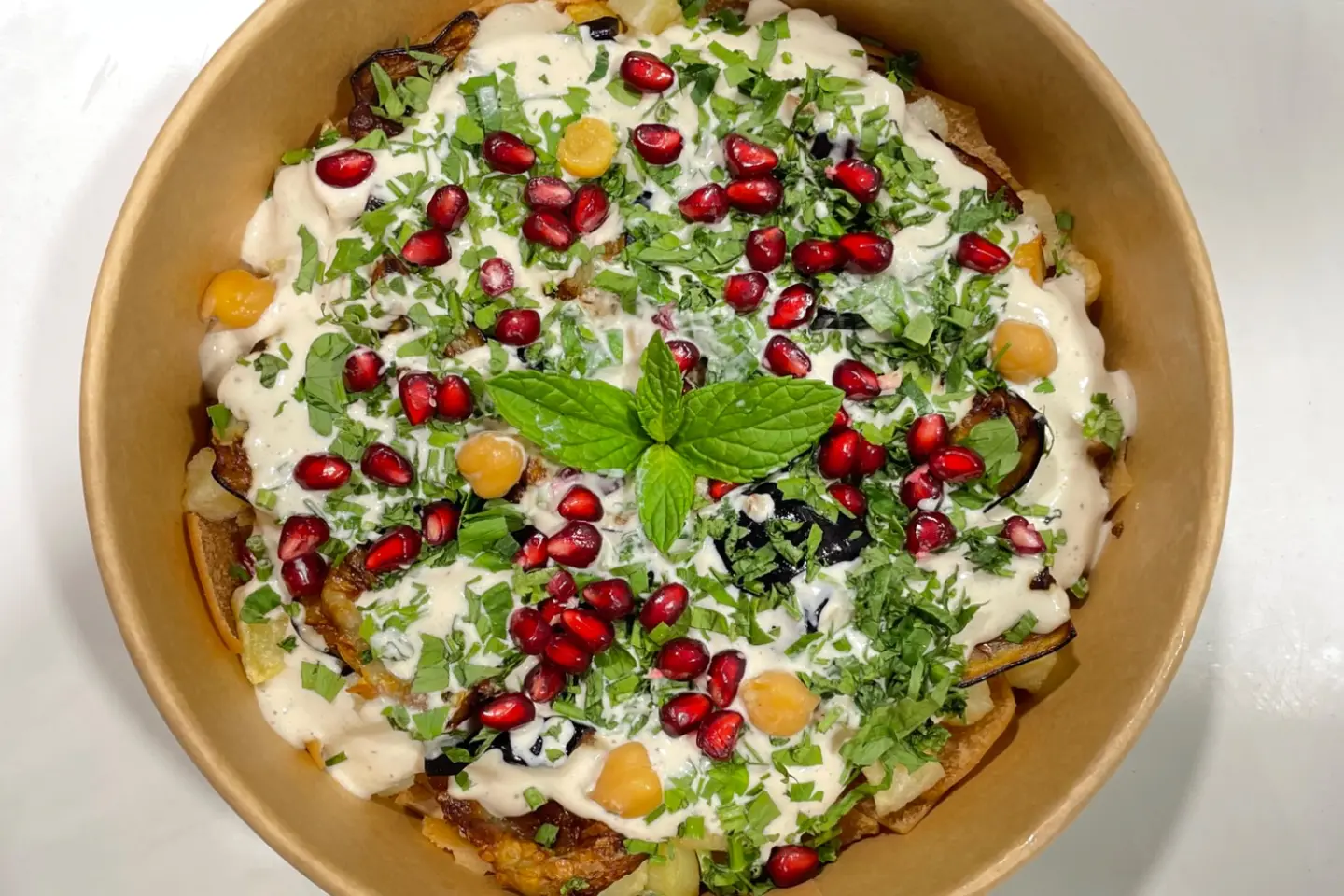 Eggplant Fatteh