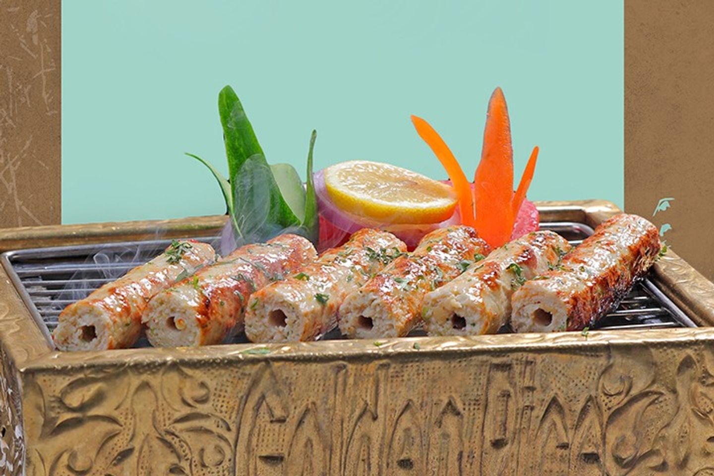 Chicken Mahkmali Seekh Kabab