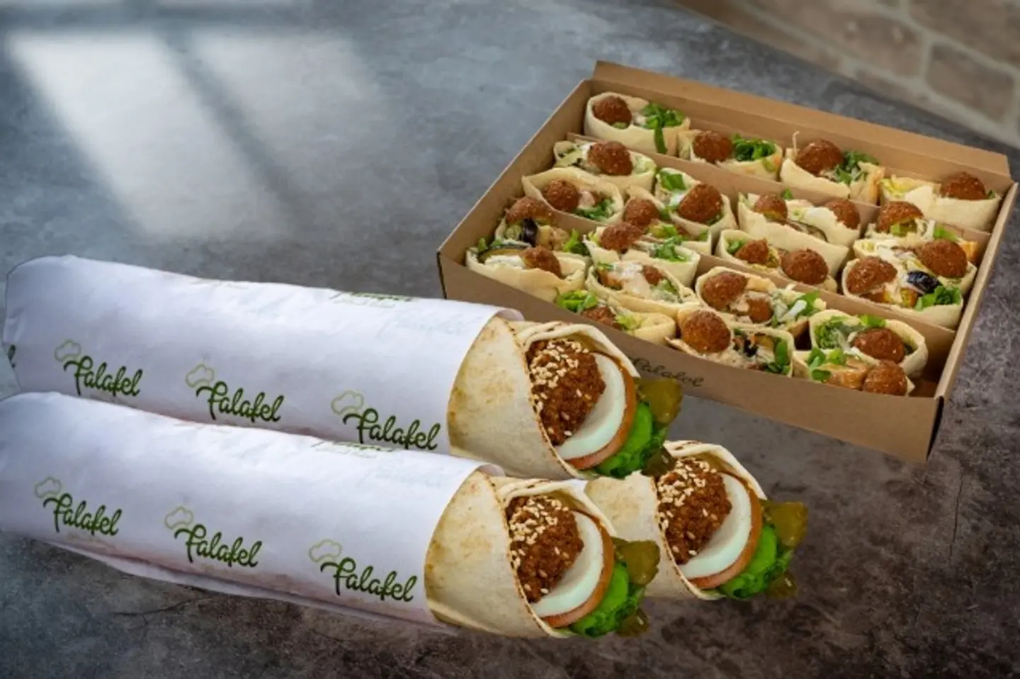 Box Falafel Sandwich
