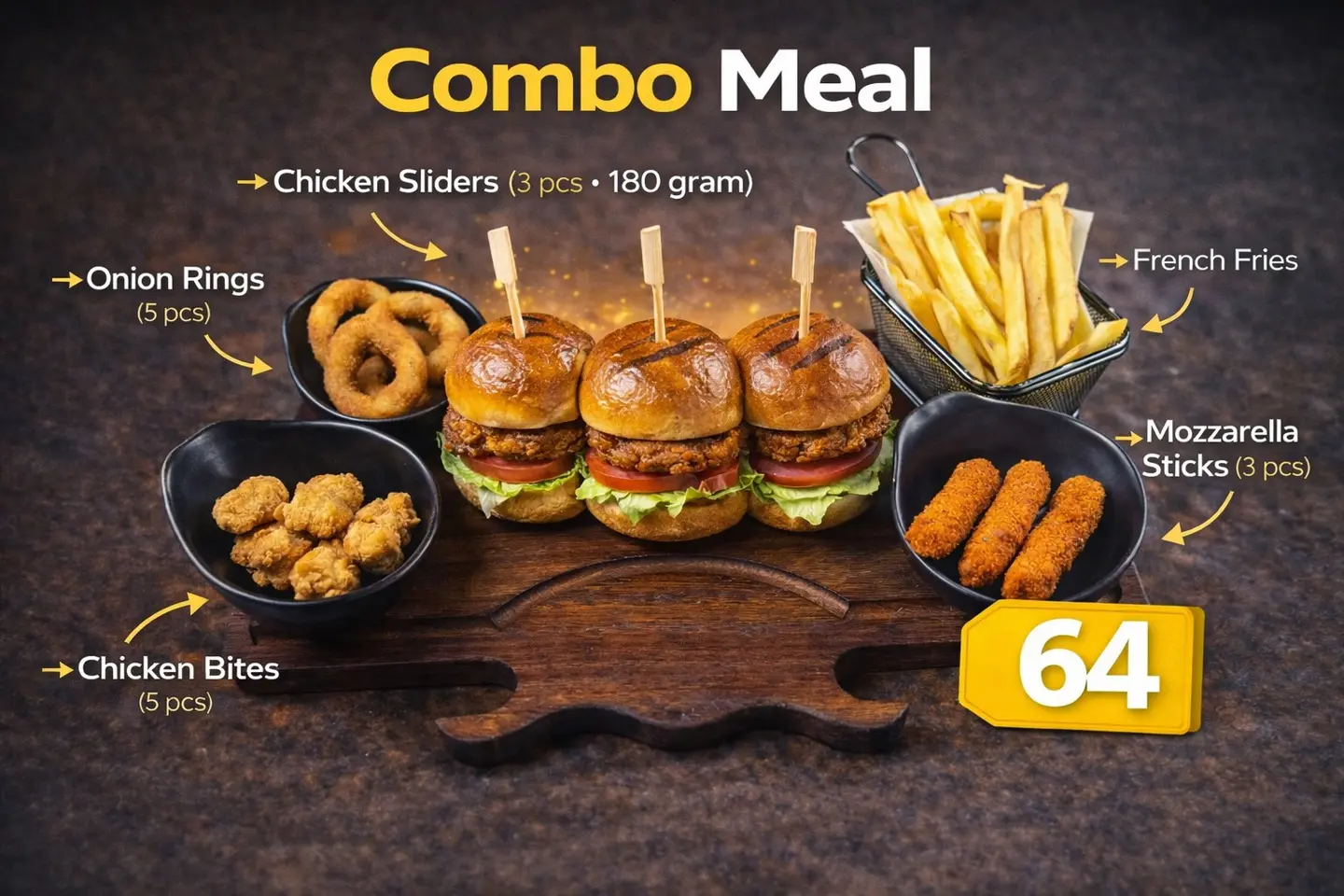 Mini Chicken Sliders Combo