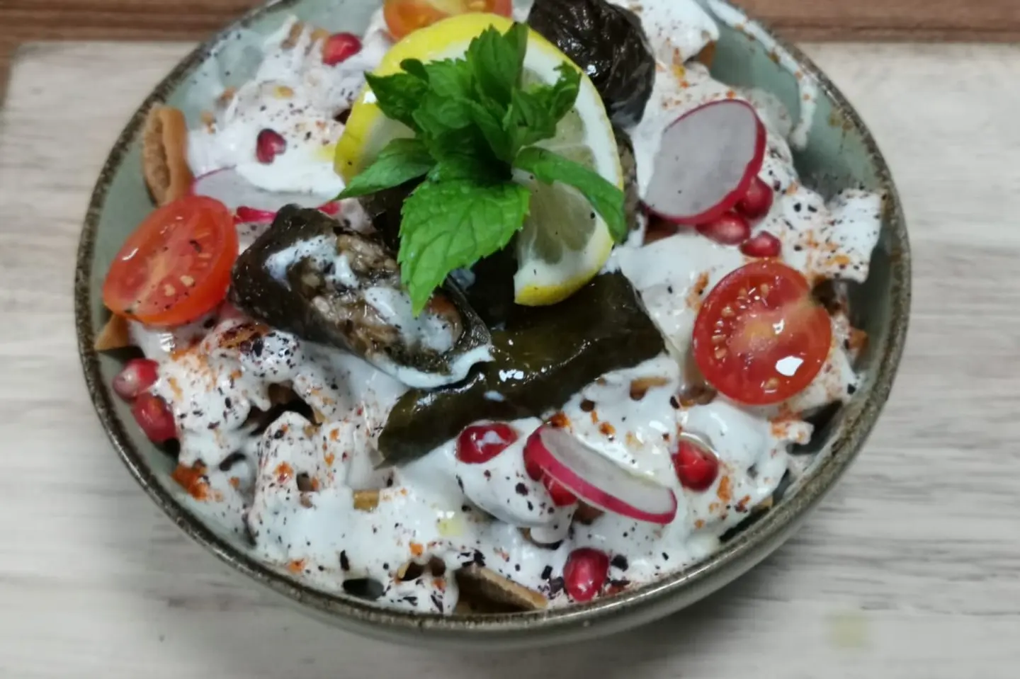 فتة ورق عنب