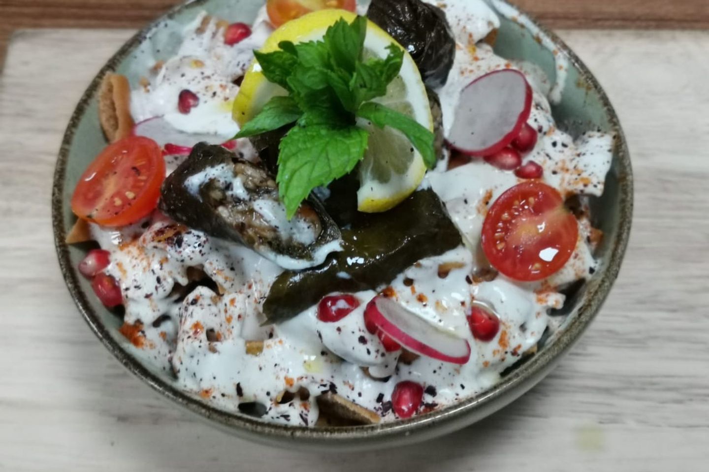 فتة ورق عنب