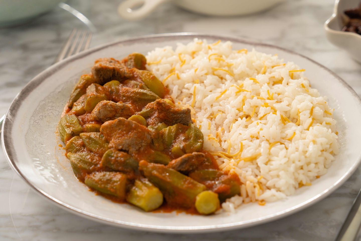 Okra & Rice