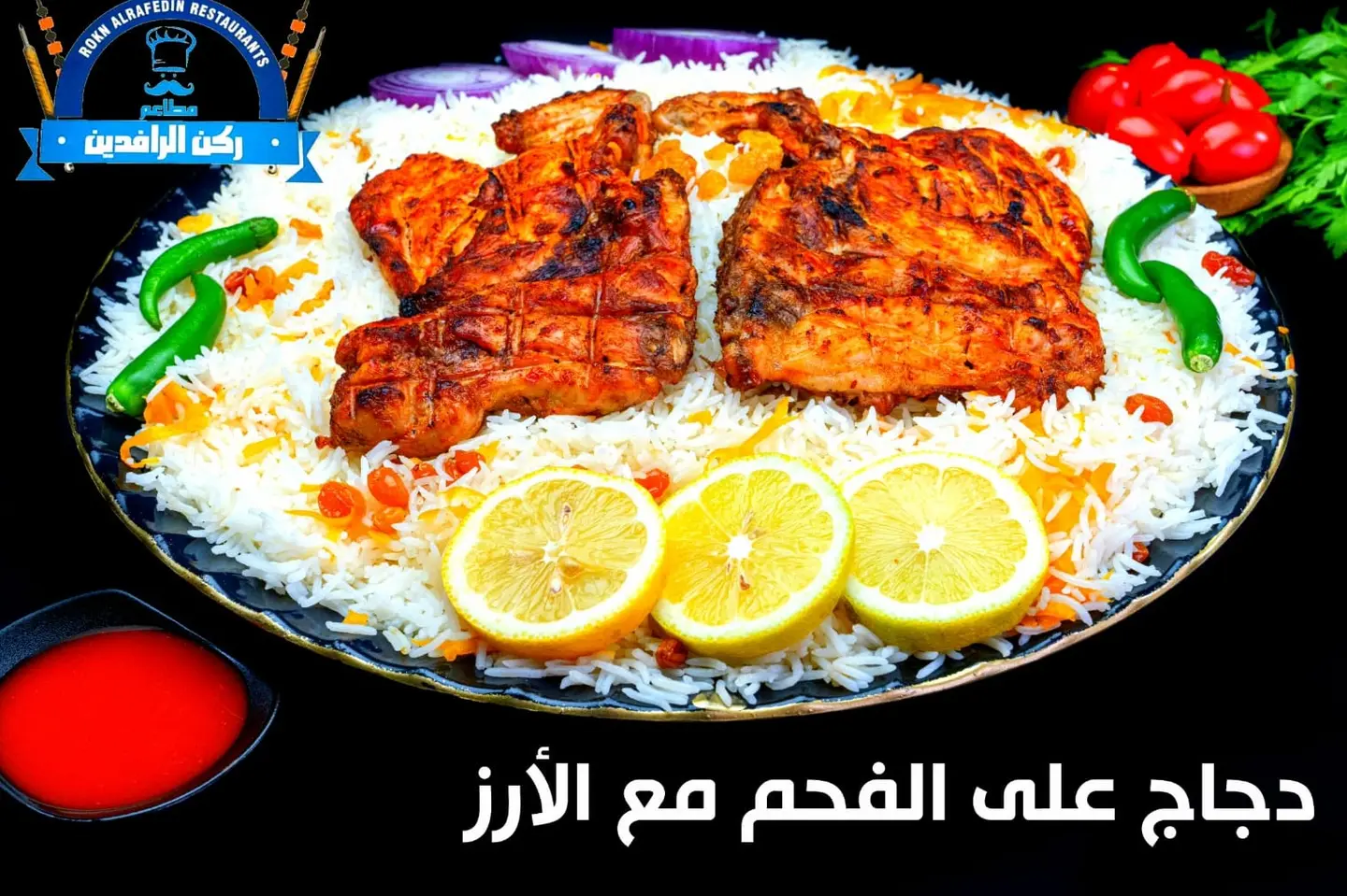 Half A Chicken On Charcoal With Rice