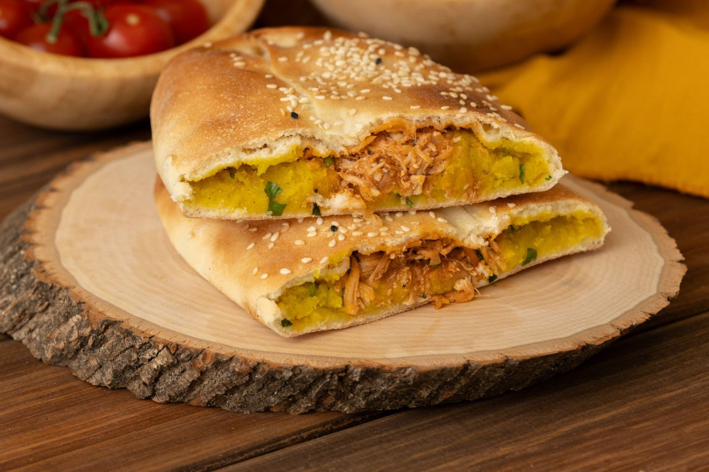 فطيرة دجاج مع بطاط
