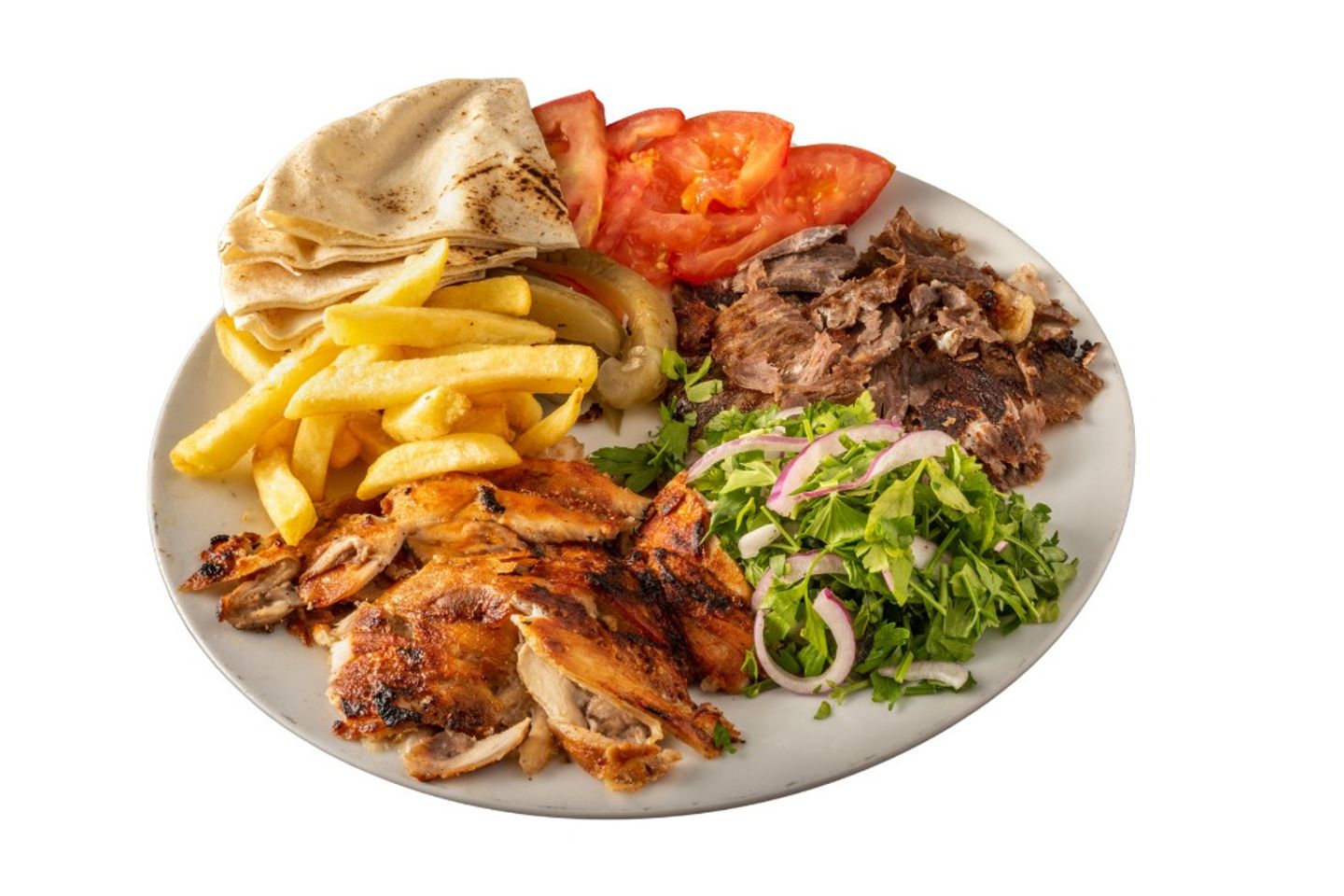 صحن شاورما مشكل الذواقة