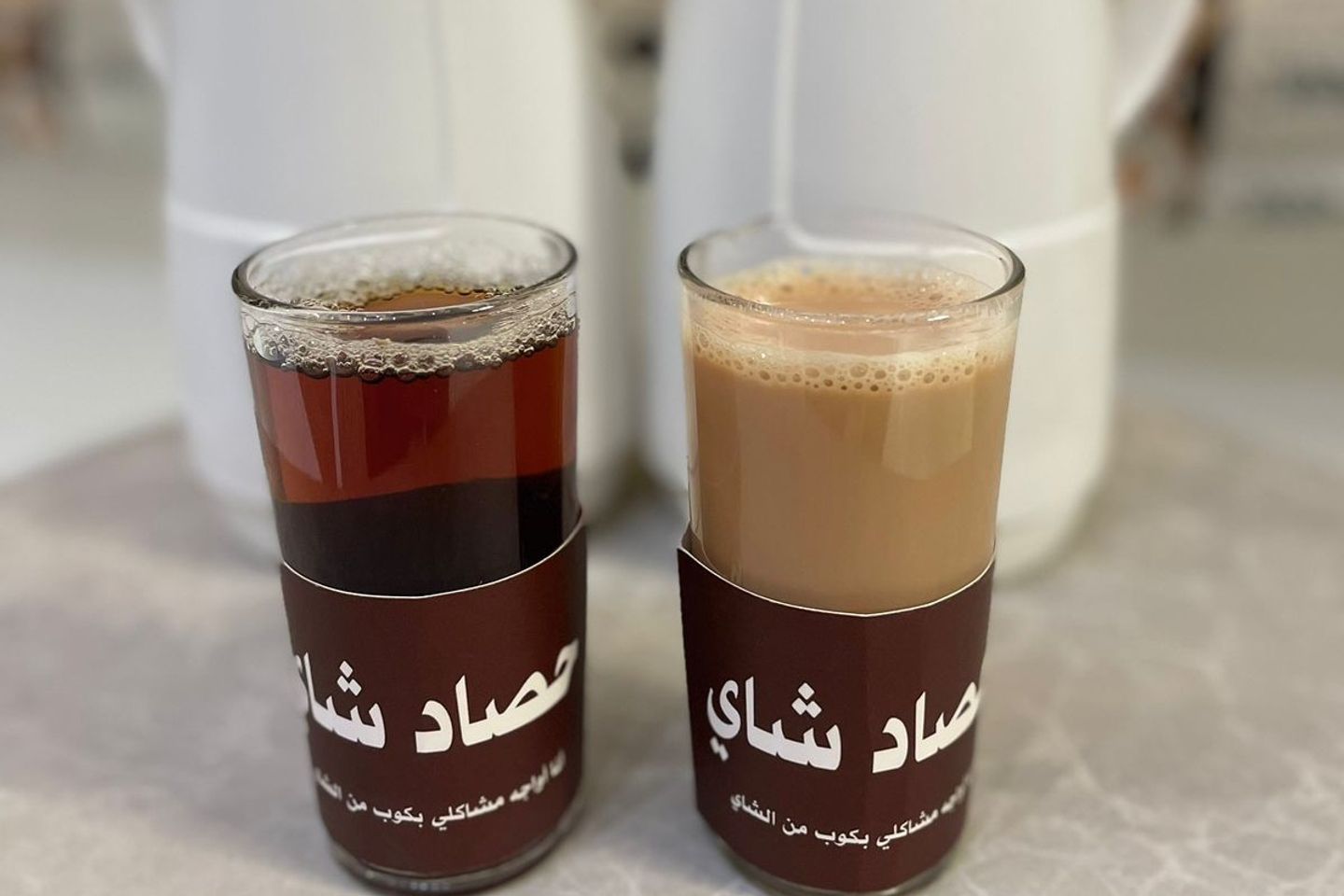 ترمس شاي أحمر 1 لتر وترمس كرك 1 لتر