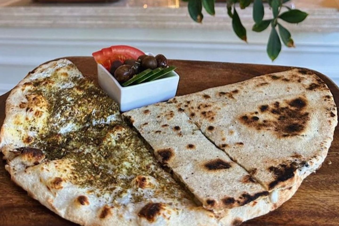 Thyme And Labneh Manqusha
