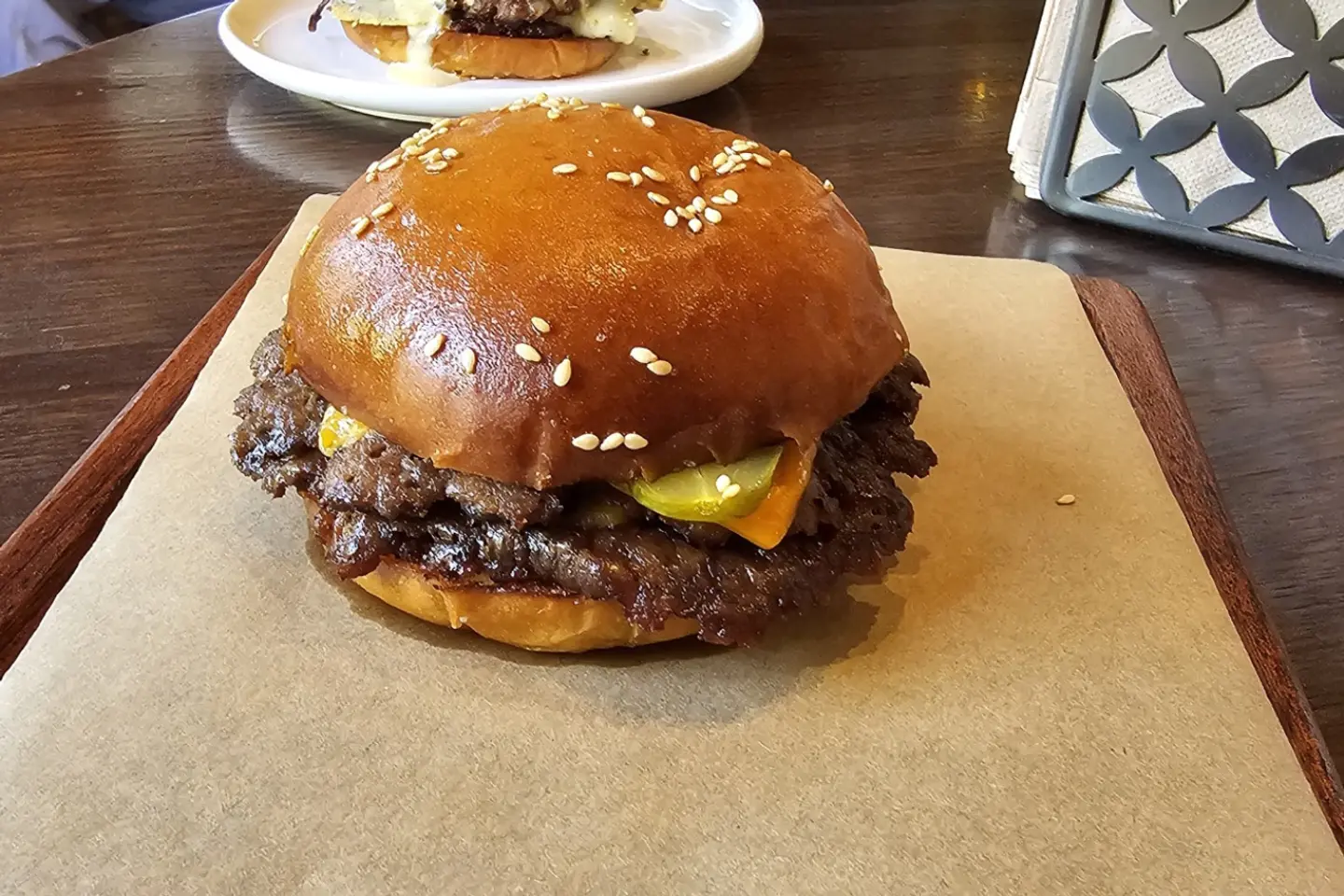 Smashed Burger Without Fries