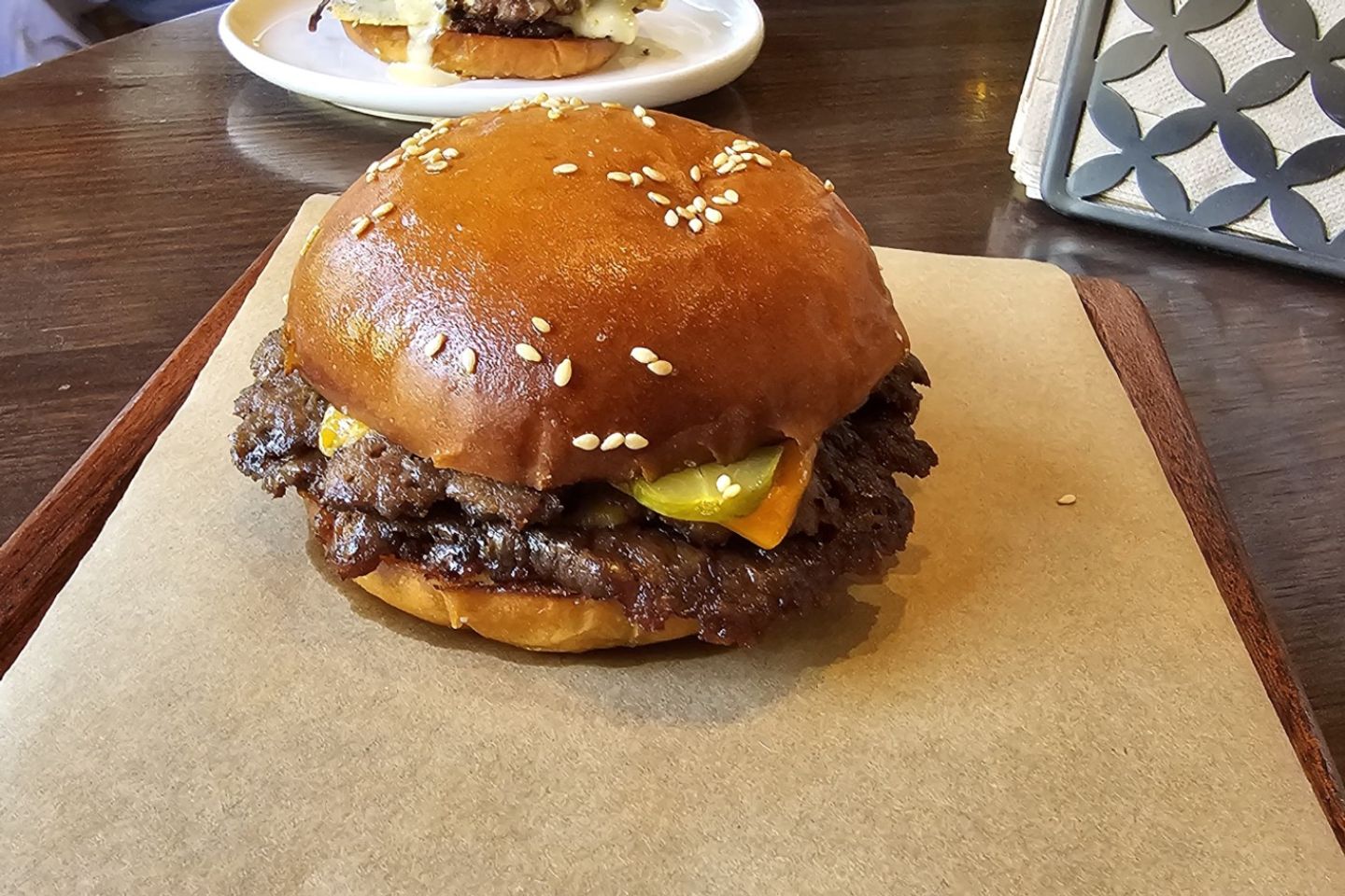 Smashed Burger Without Fries