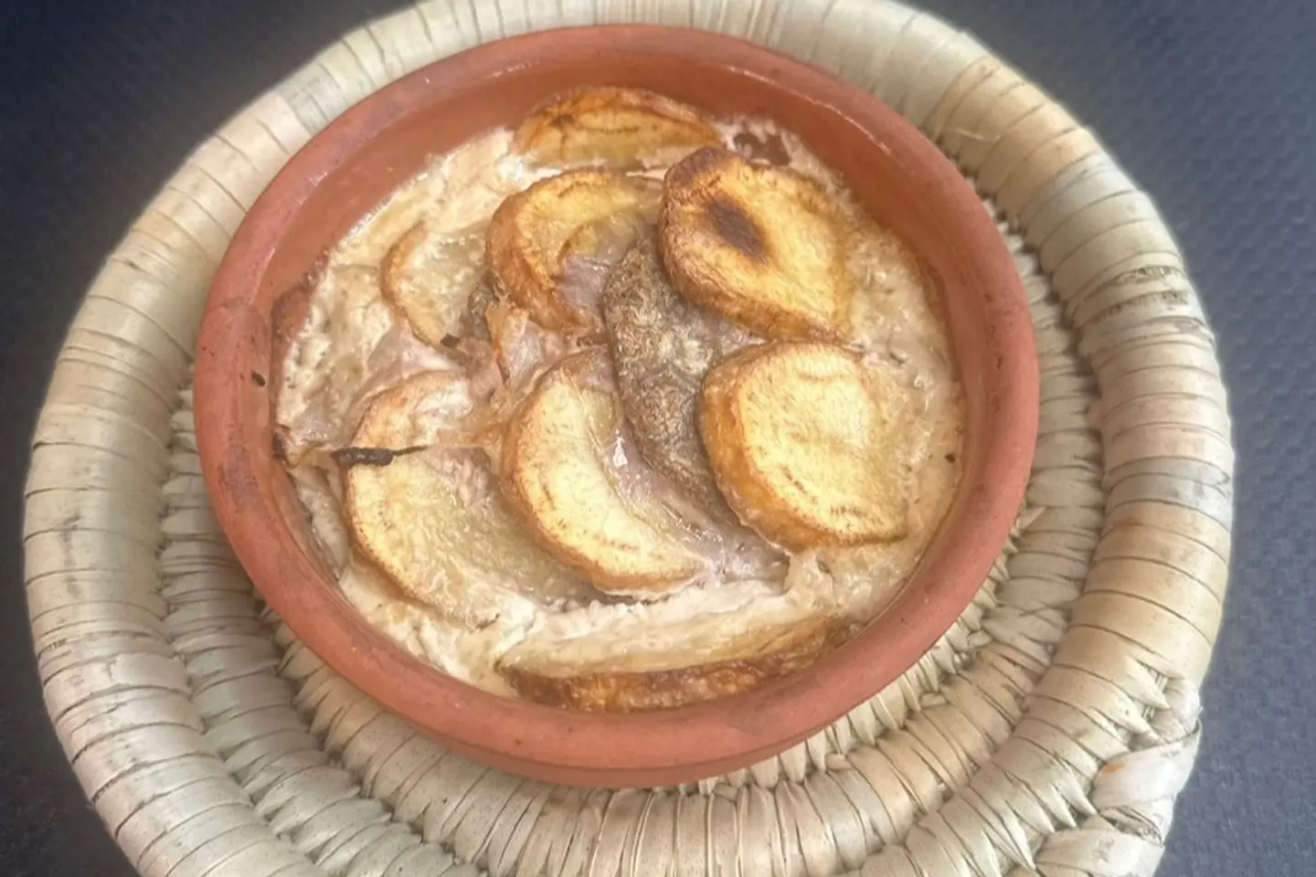 فخارة كفتة لحم بالطحينة