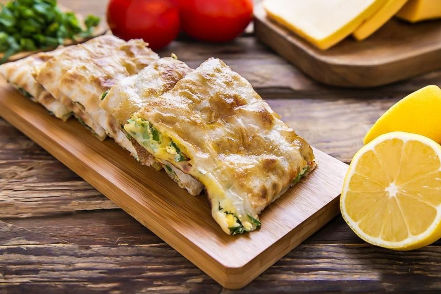 مطبق جبنتين مع الخضار
