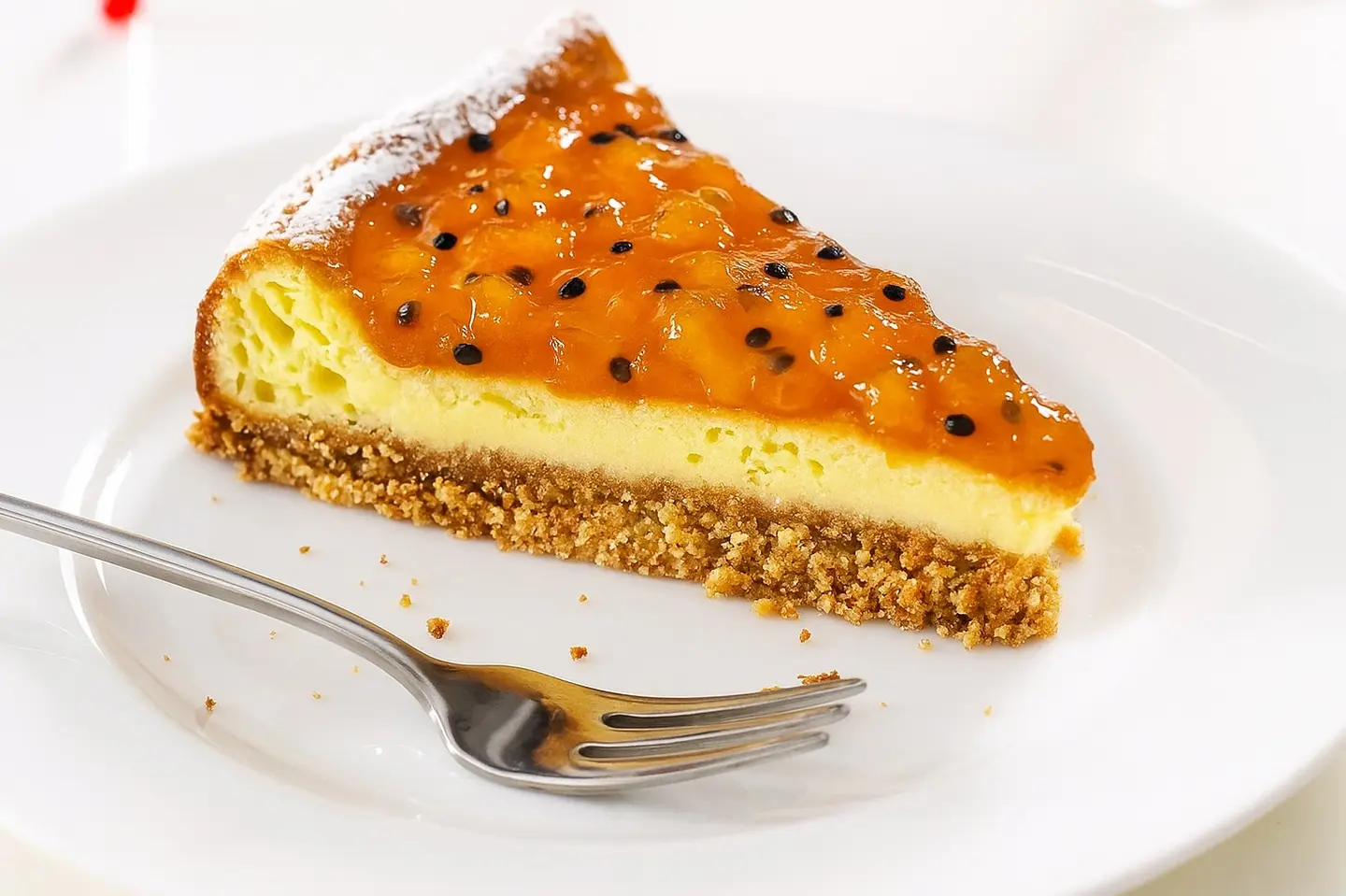 Mango Cheesecake Slice