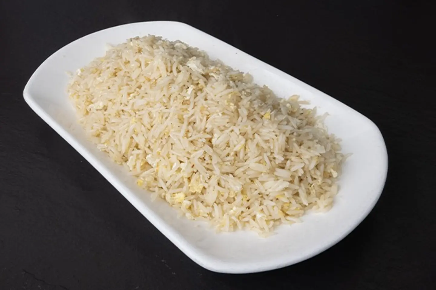 Garlic And Pepper Rice With Chicken - Egg Fried Rice