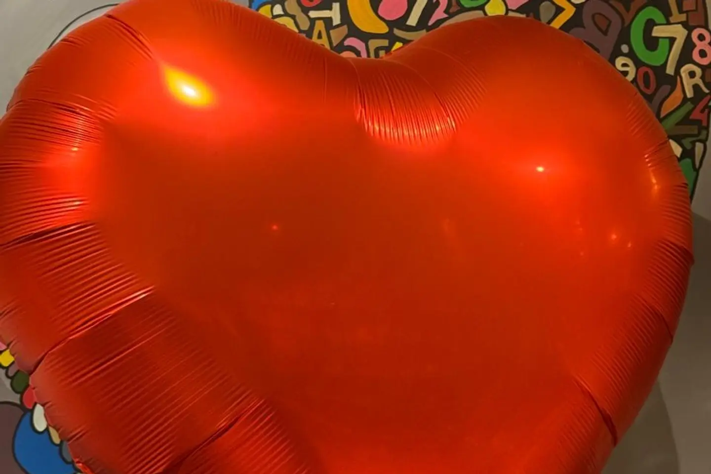 بالون هيليوم قلب الحب حجم كبير جدا