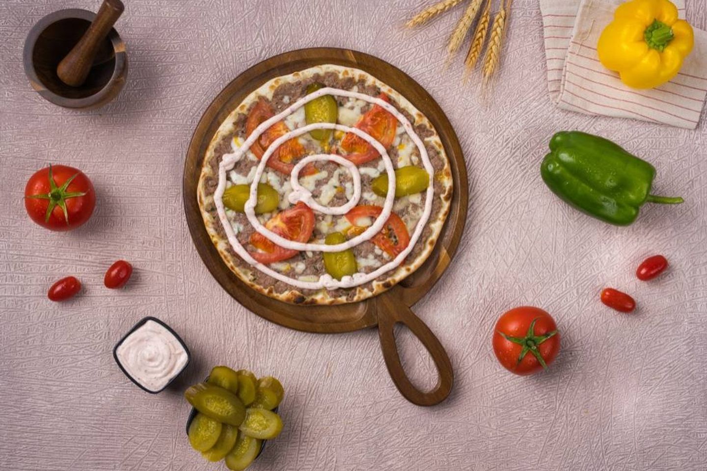 Kofta With Cheese Pie