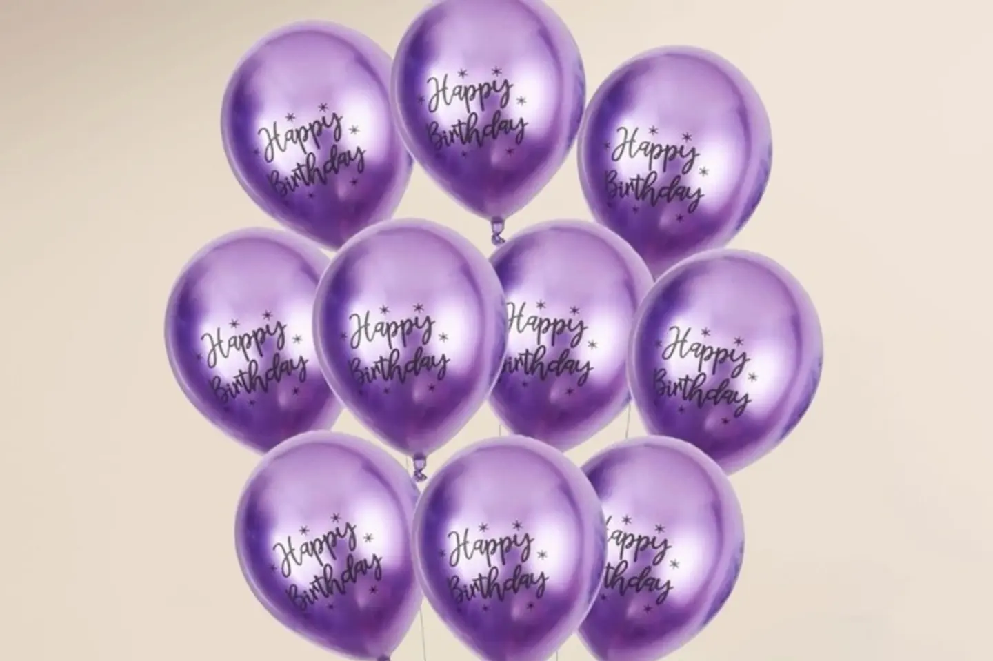 Birthday Ballon Set Purple