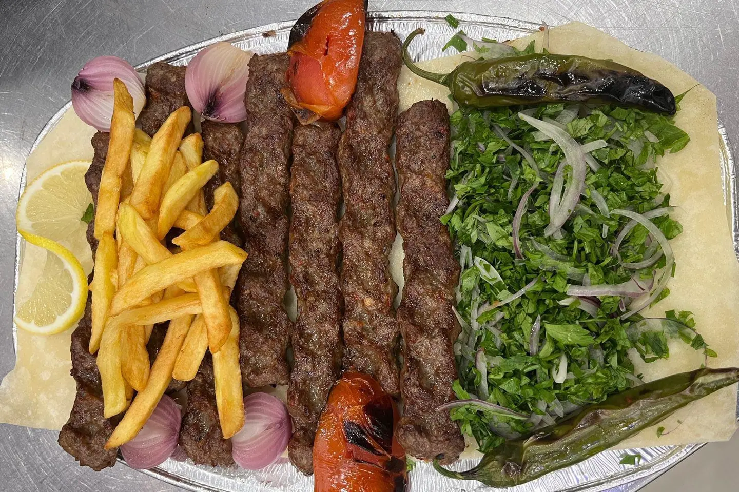 نص كيلو كباب لحم