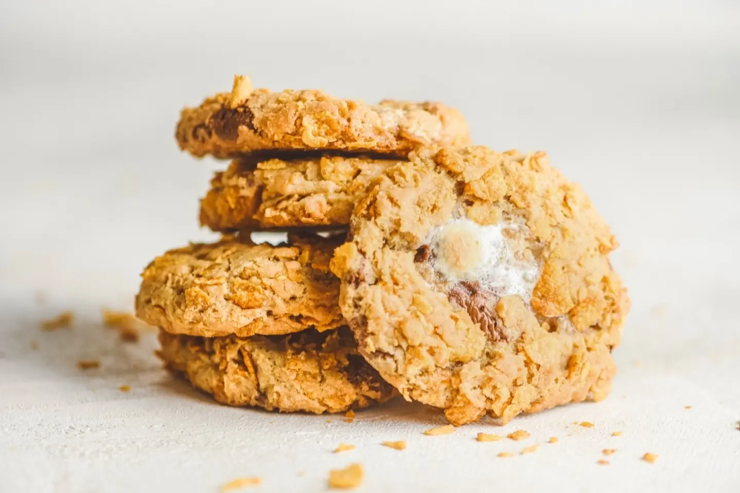 Cornflakes Marshmallow Cookies