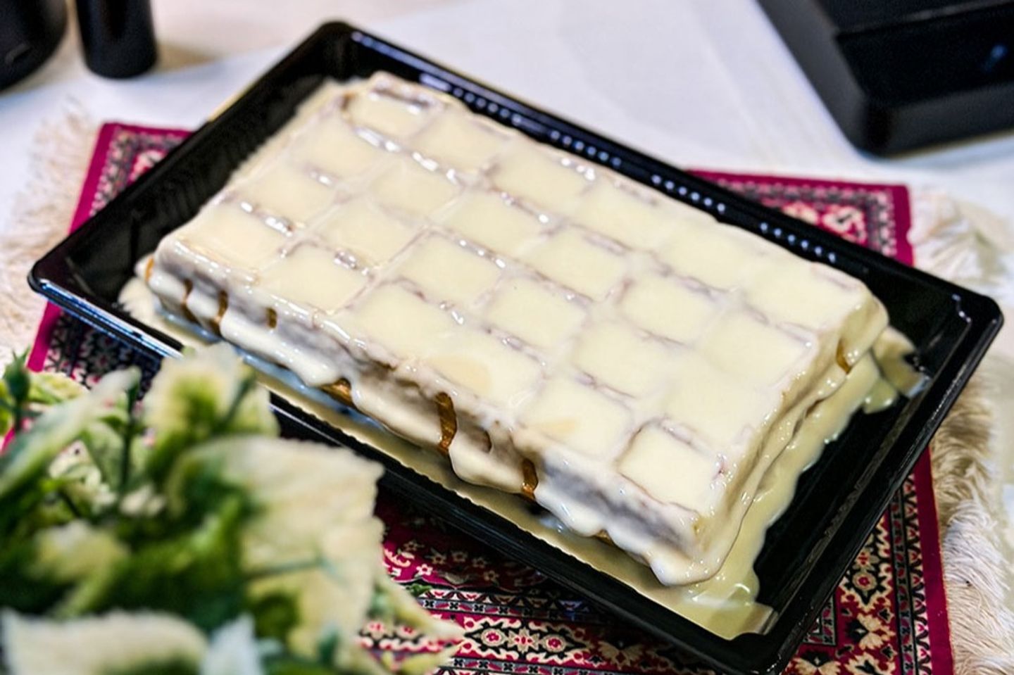 وافل شوكولاتة بيضاء